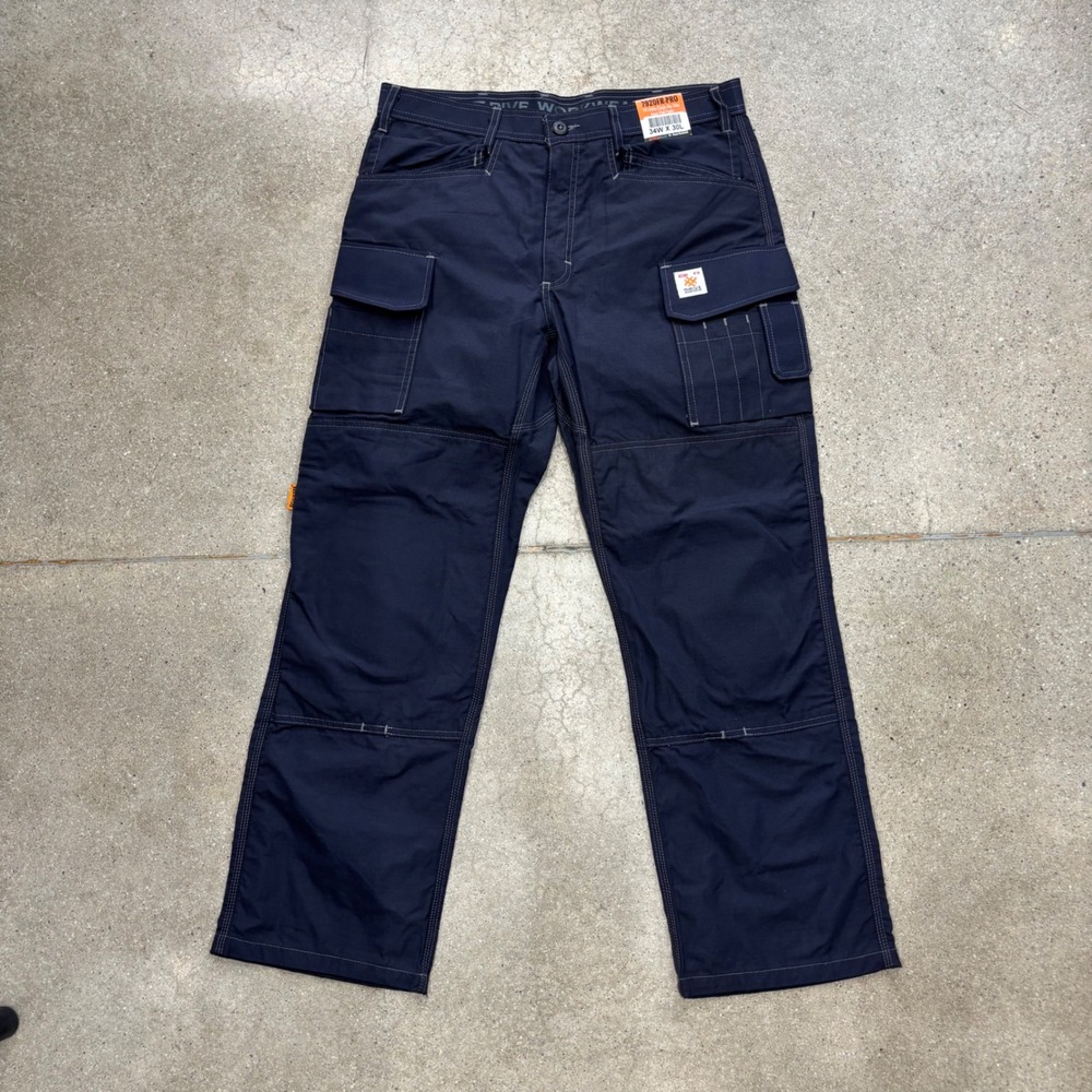 Lot of 2 Thrive Workwear FR Utility Cargo Rip-Stop Pants 34x30 Navy 1 New 1 Used